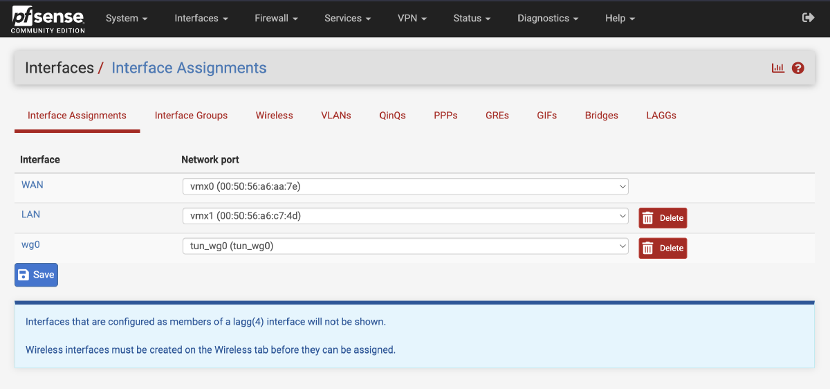 Site A Interface Assignment